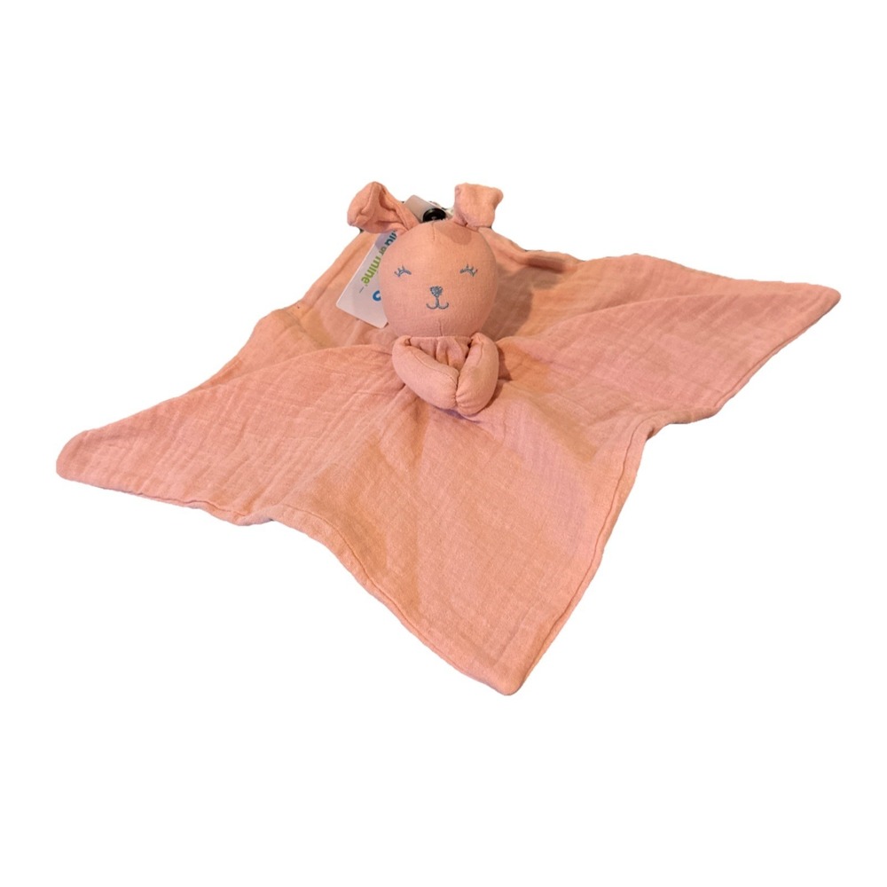 Carters Baby Cotton Mauve Bunny Lovey Plush Pink Bunny Rabbit Child Of Mine NWT - Picture 6 of 7